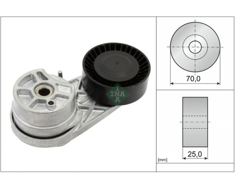 Belt Tensioner, V-ribbed belt 534072510 Ina
