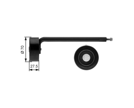 Belt Tensioner, v-ribbed belt DriveAlign® T39088 Gates