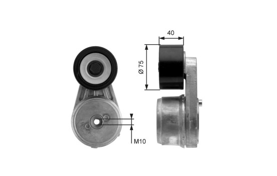 Belt Tensioner, v-ribbed belt FleetRunner? T38647 Gates