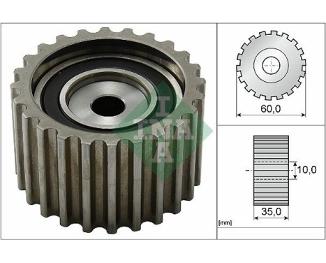Deflection/Guide Pulley, timing belt 532008520 Ina