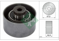 Deflection/Guide Pulley, timing belt 532014210 Ina