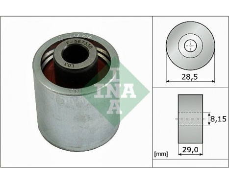Deflection/Guide Pulley, timing belt 532031010 Ina