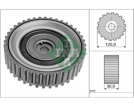 Deflection/Guide Pulley, timing belt 532044310 Ina