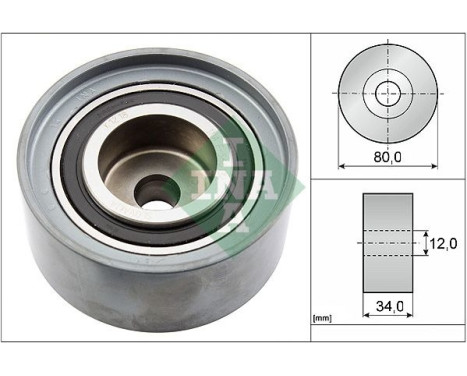 Deflection/Guide Pulley, timing belt 532052710 Ina