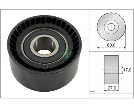 Deflection/Guide Pulley, timing belt 532074710 Ina, Image 3