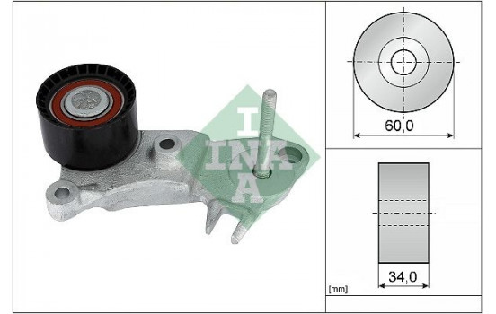 Deflection/Guide Pulley, timing belt 532099910 Ina