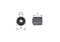 Deflection/Guide Pulley, timing belt PowerGrip® T42045 Gates