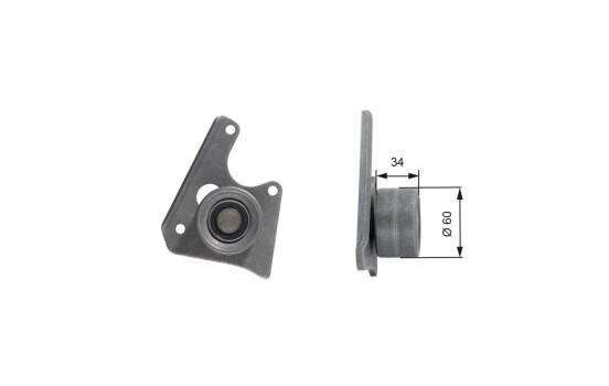 Deflection/Guide Pulley, timing belt PowerGrip® T42069 Gates