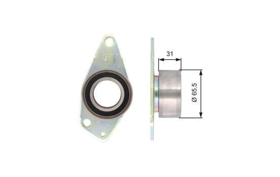 Deflection/Guide Pulley, timing belt PowerGrip® T42090 Gates