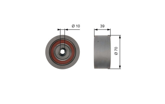 Deflection/Guide Pulley, timing belt PowerGrip® T42159 Gates