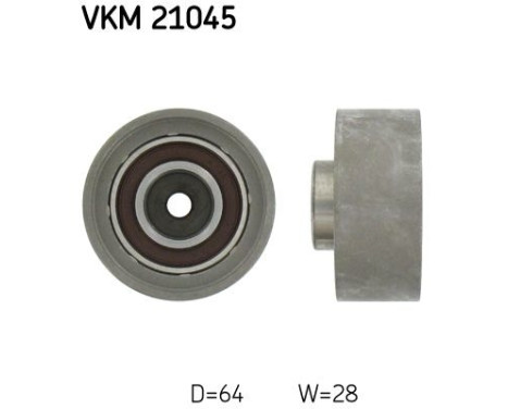 Deflection/Guide Pulley, timing belt VKM 21045 SKF