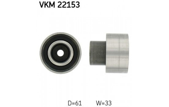 Deflection/Guide Pulley, timing belt VKM 22153 SKF