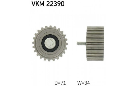 Deflection/Guide Pulley, timing belt VKM 22390 SKF