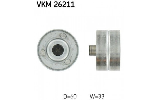 Deflection/Guide Pulley, timing belt VKM 26211 SKF
