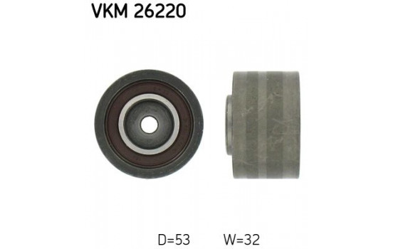 Deflection/Guide Pulley, timing belt VKM 26220 SKF