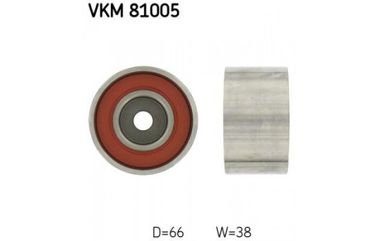 Deflection/Guide Pulley, timing belt VKM 81005 SKF
