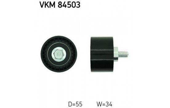 Deflection/Guide Pulley, timing belt VKM 84503 SKF