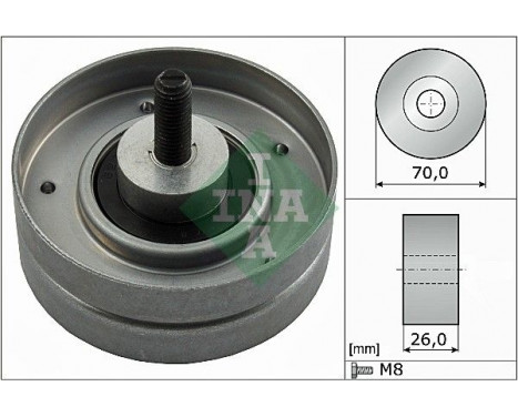 Deflection/Guide Pulley, v-ribbed belt 532 0524 10 Ina