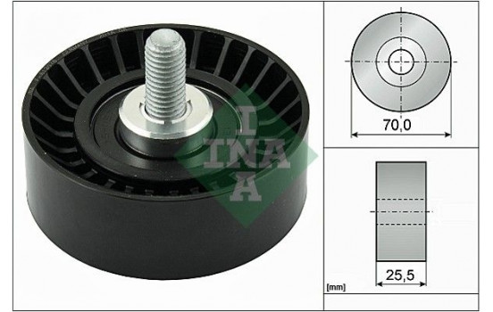 Deflection/Guide Pulley, v-ribbed belt 532 0545 10 Ina