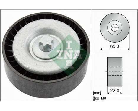 Deflection/Guide Pulley, v-ribbed belt 532 0667 10 Ina