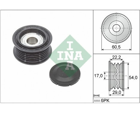 Deflection/Guide Pulley, v-ribbed belt 532 0854 10 Ina