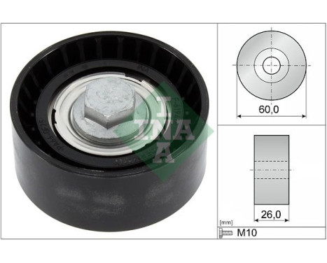 Deflection/Guide Pulley, v-ribbed belt 532 0868 10 Ina