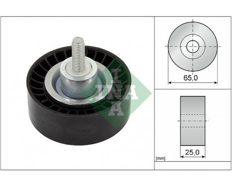 Deflection/Guide Pulley, v-ribbed belt 532 0886 10 Ina