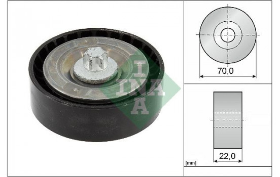 Deflection/Guide Pulley, v-ribbed belt 532 0895 10 Ina