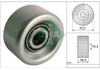 Deflection/Guide Pulley, V-ribbed belt 532 0918 10 Ina
