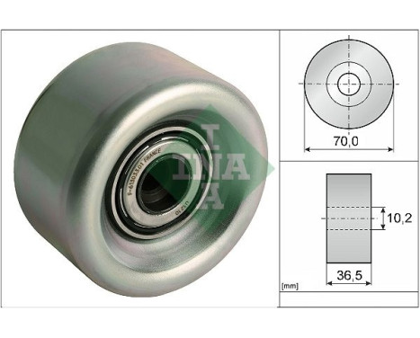 Deflection/Guide Pulley, V-ribbed belt 532 0918 10 Ina