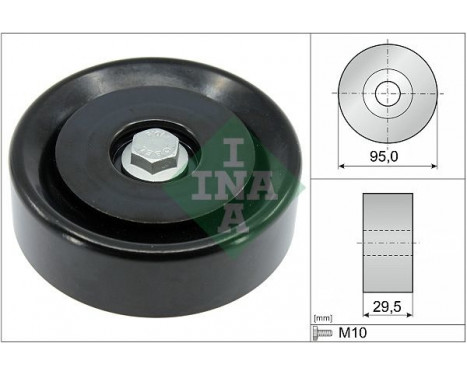 Deflection/Guide Pulley, V-ribbed belt 532 0959 10 Ina