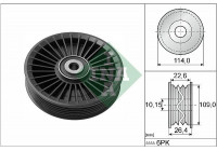 Deflection/Guide Pulley, v-ribbed belt 532010810 Ina