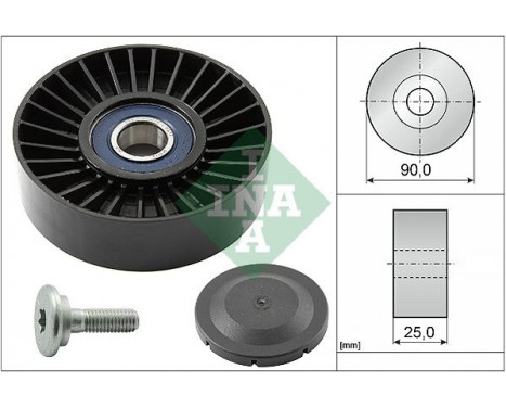 Deflection/Guide Pulley, v-ribbed belt 532013810 Ina