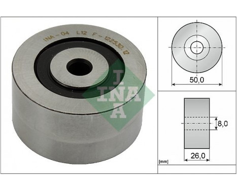 Deflection/Guide Pulley, v-ribbed belt 532014310 Ina