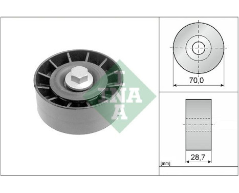 Deflection/Guide Pulley, v-ribbed belt 532025410 Ina