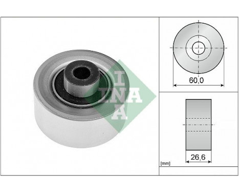 Deflection/Guide Pulley, v-ribbed belt 532031110 Ina