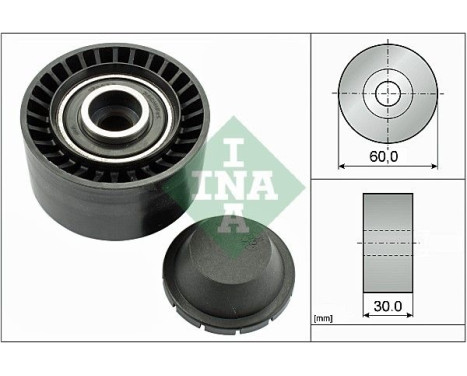 Deflection/Guide Pulley, v-ribbed belt 532032010 Ina