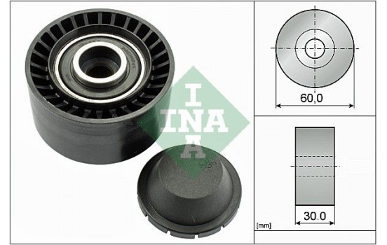 Deflection/Guide Pulley, v-ribbed belt 532032010 Ina