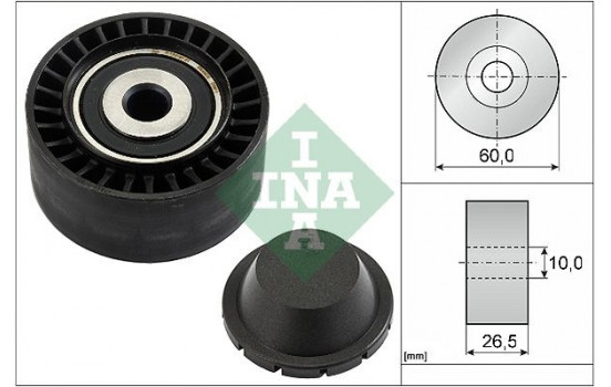Deflection/Guide Pulley, v-ribbed belt 532033110 Ina, Image 2