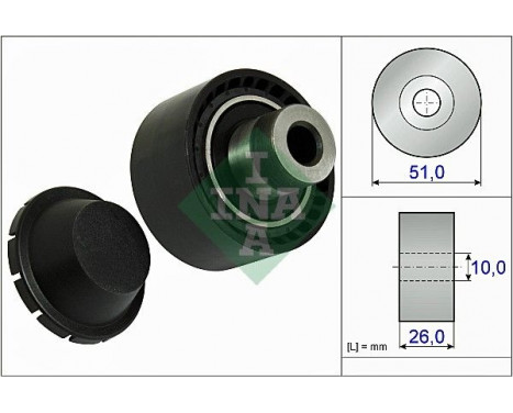 Deflection/Guide Pulley, v-ribbed belt 532033410 Ina