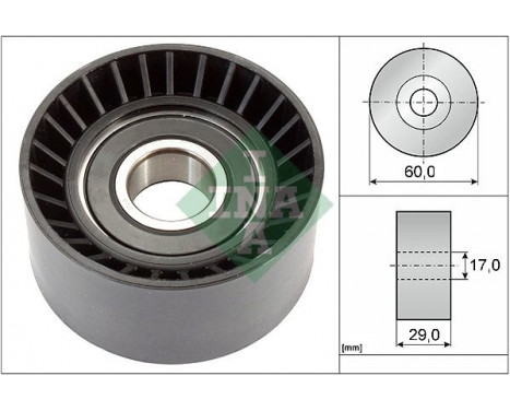 Deflection/Guide Pulley, v-ribbed belt 532036420 Ina