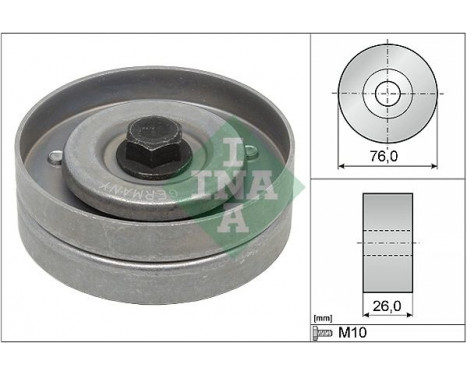 Deflection/Guide Pulley, v-ribbed belt 532040230 Ina