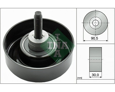Deflection/Guide Pulley, v-ribbed belt 532040530 Ina