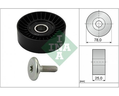 Deflection/Guide Pulley, v-ribbed belt 532043910 Ina