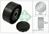 Deflection/Guide Pulley, v-ribbed belt 532046810 Ina