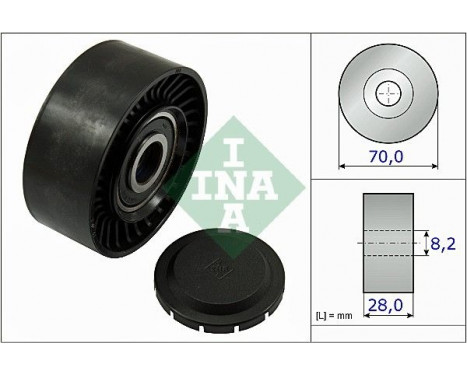 Deflection/Guide Pulley, v-ribbed belt 532046810 Ina