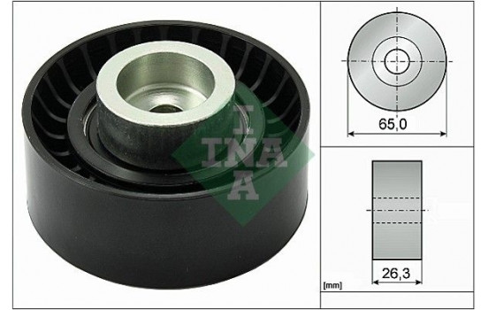 Deflection/Guide Pulley, v-ribbed belt 532047010 Ina