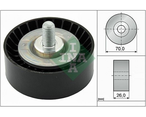 Deflection/Guide Pulley, v-ribbed belt 532047510 Ina