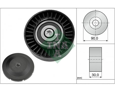 Deflection/Guide Pulley, v-ribbed belt 532051410 Ina