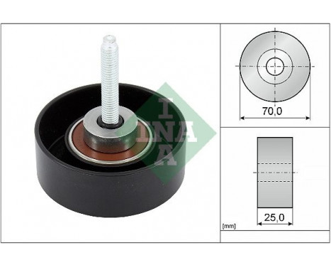 Deflection/Guide Pulley, v-ribbed belt 532054110 Ina